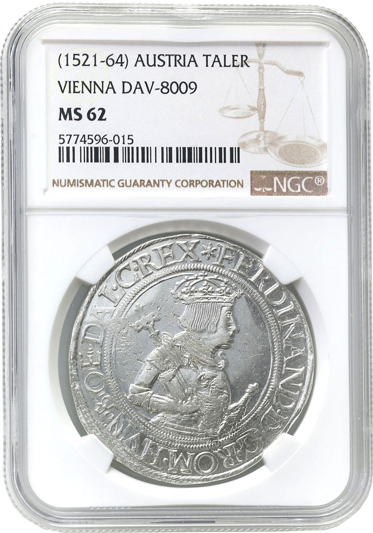 Austria. Ferdinand I. (1522-1564). Talar bez daty, Wiedeń NGC MS62 (MAX) - PIĘKNY